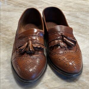 Florsheim Brown Leather Tassel Loafers
